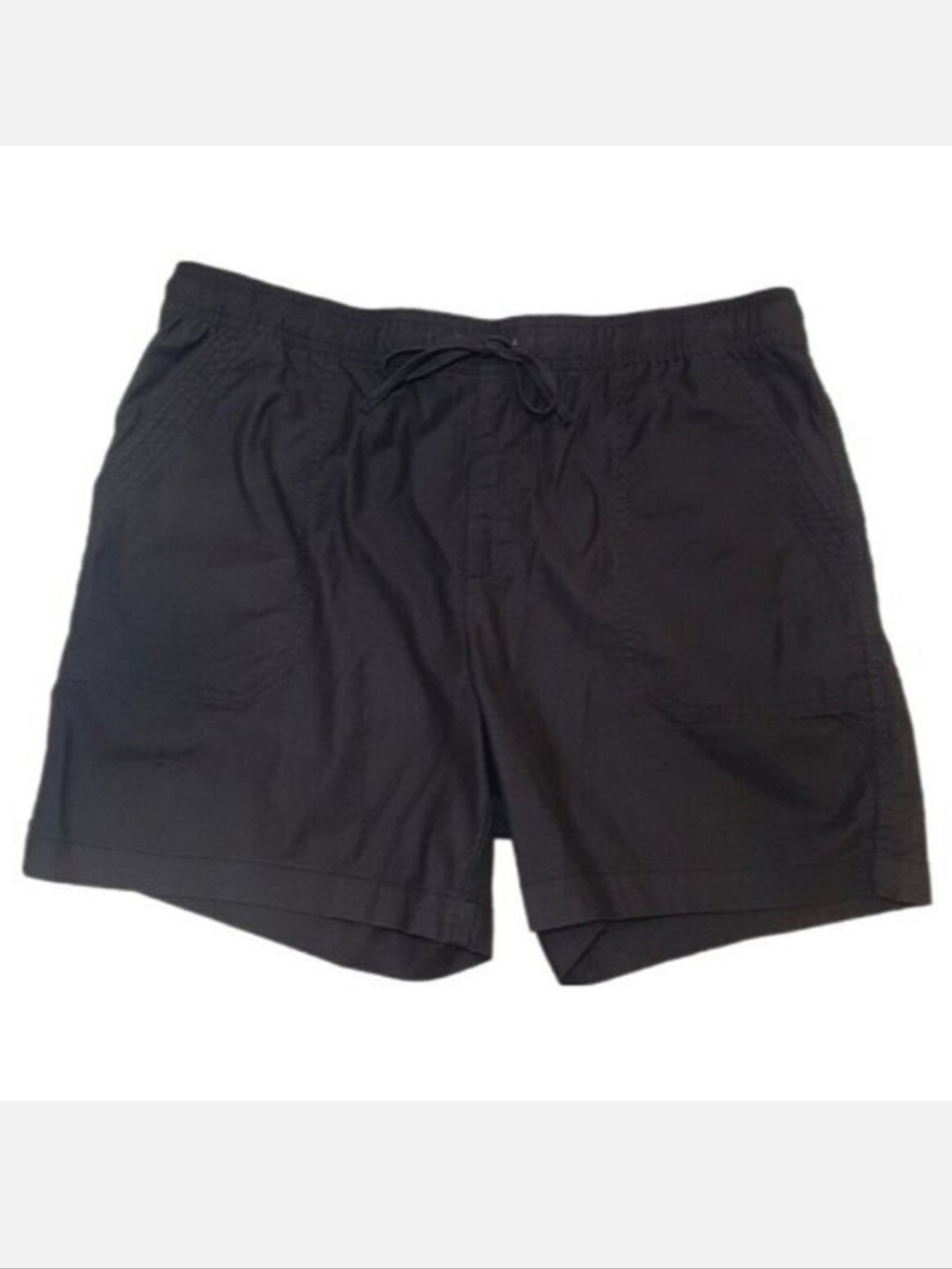 NEW Tahari 6" Drawstring Pull On Shorts Relaxed Fit Elastic Waist Cotton Stretch
